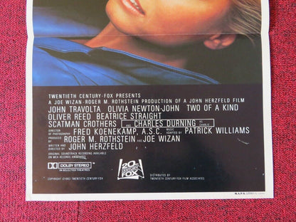 TWO OF A KIND FOLDED AUSTRALIAN DAYBILL POSTER JOHN TRAVOLTA OLIVIA NEWTON - JOHN Movie posters