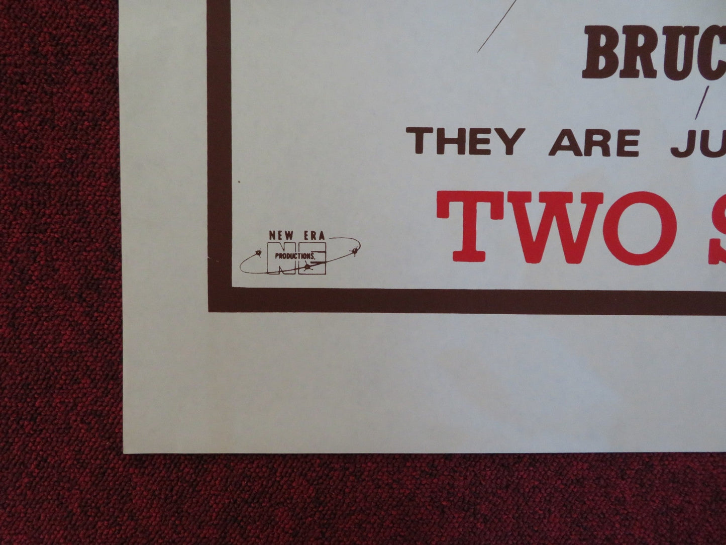 TWO SANE NUTS FOLDED US ONE SHEET POSTER ALBERTO DELL'ACQUA WOLF GOLDAN 1977 Rendezvous Cinema Movie posters