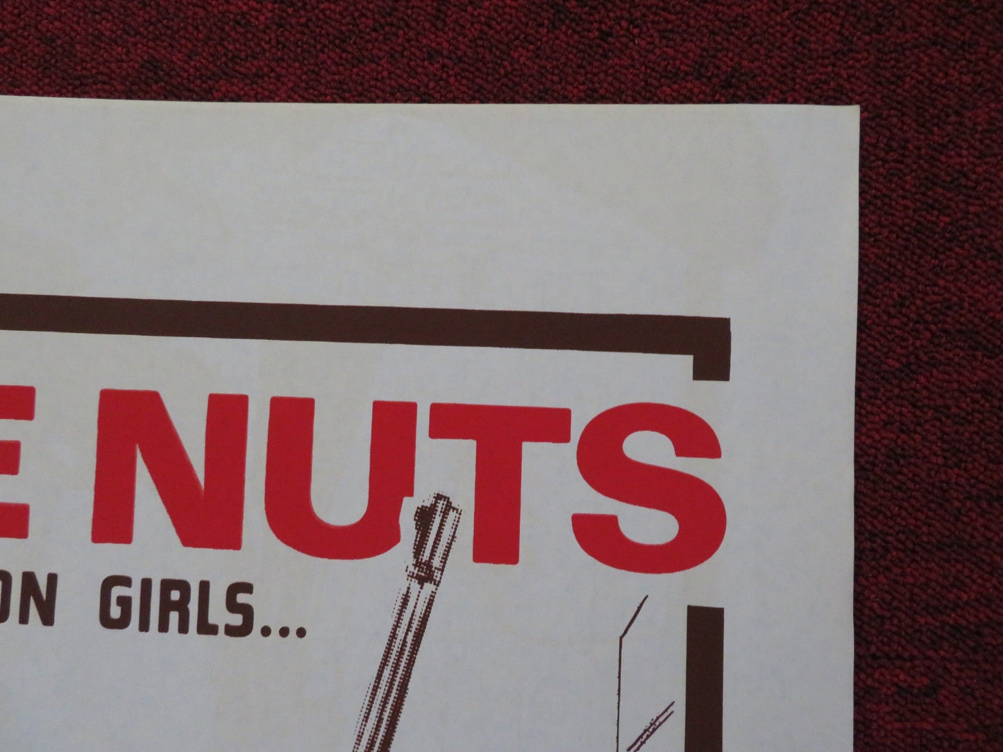 TWO SANE NUTS FOLDED US ONE SHEET POSTER ALBERTO DELL'ACQUA WOLF GOLDAN 1977 Rendezvous Cinema Movie posters