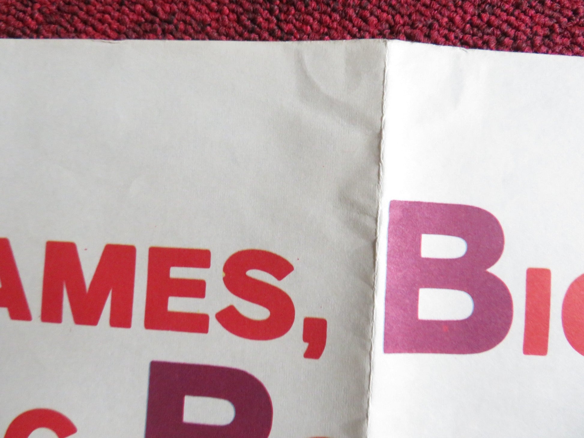 TWO TICKETS TO PARIS FOLDED US ONE SHEET POSTER JOEY DEE GARY CROSBY 1962 Rendezvous Cinema Movie posters