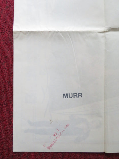 TWO TICKETS TO PARIS FOLDED US ONE SHEET POSTER JOEY DEE GARY CROSBY 1962 Rendezvous Cinema Movie posters