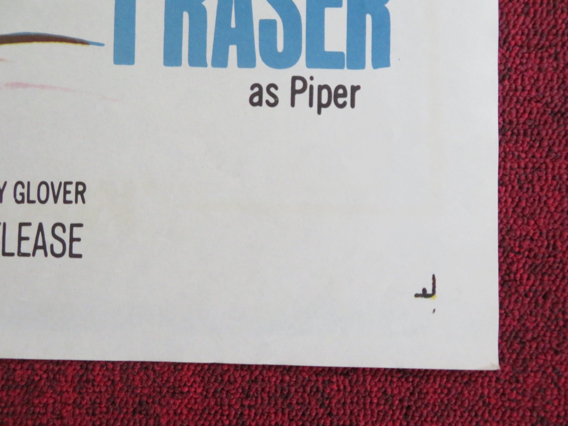 TWO TICKETS TO PARIS FOLDED US ONE SHEET POSTER JOEY DEE GARY CROSBY 1962 Rendezvous Cinema Movie posters