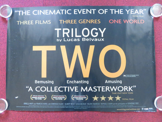 TWO UK QUAD (30"x 40") ROLLED POSTER ORNELLA MUTI FRANCOIS MOREL 2002 Rendezvous Cinema Movie posters