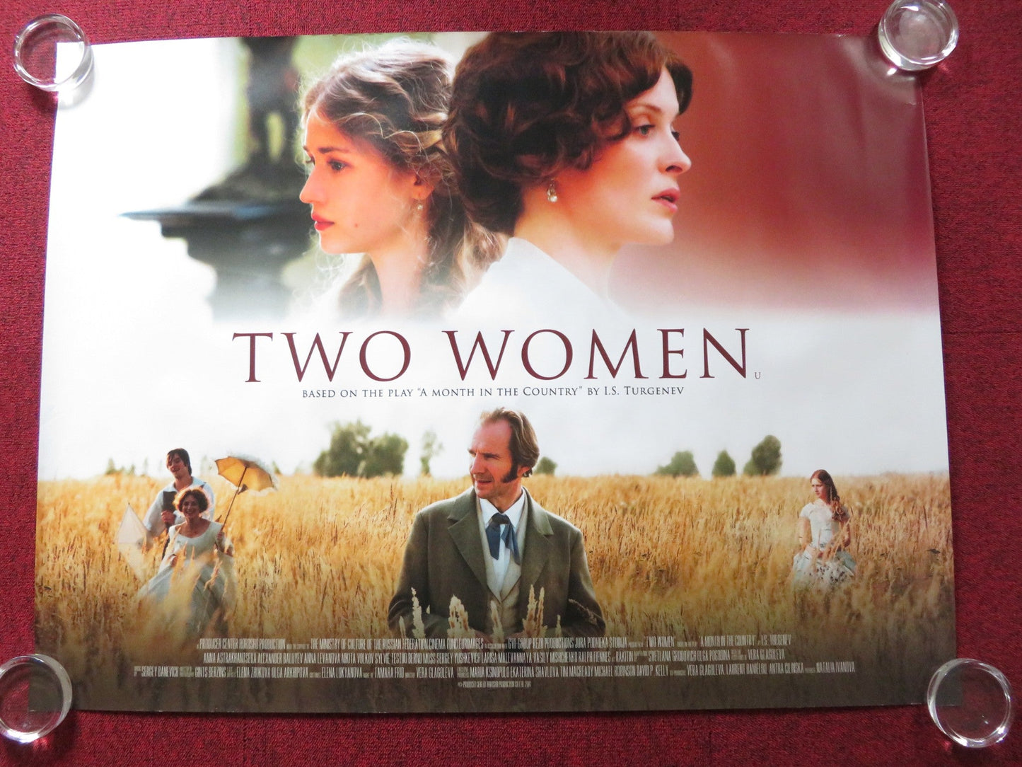 TWO WOMEN UK QUAD (30"x 40") ROLLED POSTER RALPH FIENNES 2014 Rendezvous Cinema Movie posters