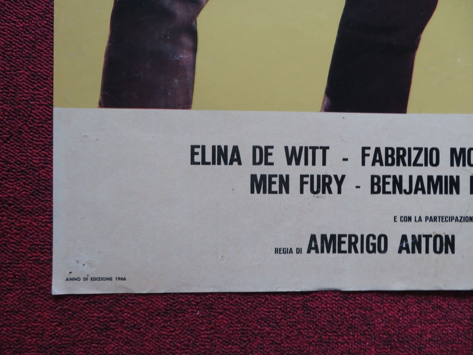 UCCIDI O MUORI / KILL OR BE KILLED ITALIAN FOGLIO POSTER ROBERT MARK 1966 Rendezvous Cinema Movie posters