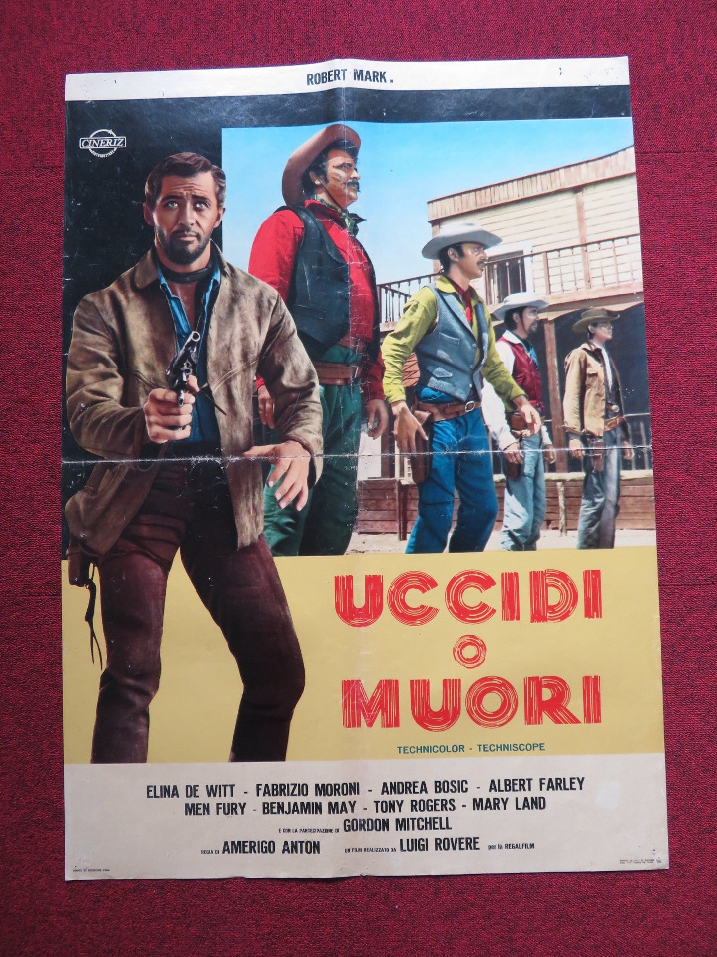 UCCIDI O MUORI / KILL OR BE KILLED ITALIAN FOGLIO POSTER ROBERT MARK 1966 Rendezvous Cinema Movie posters