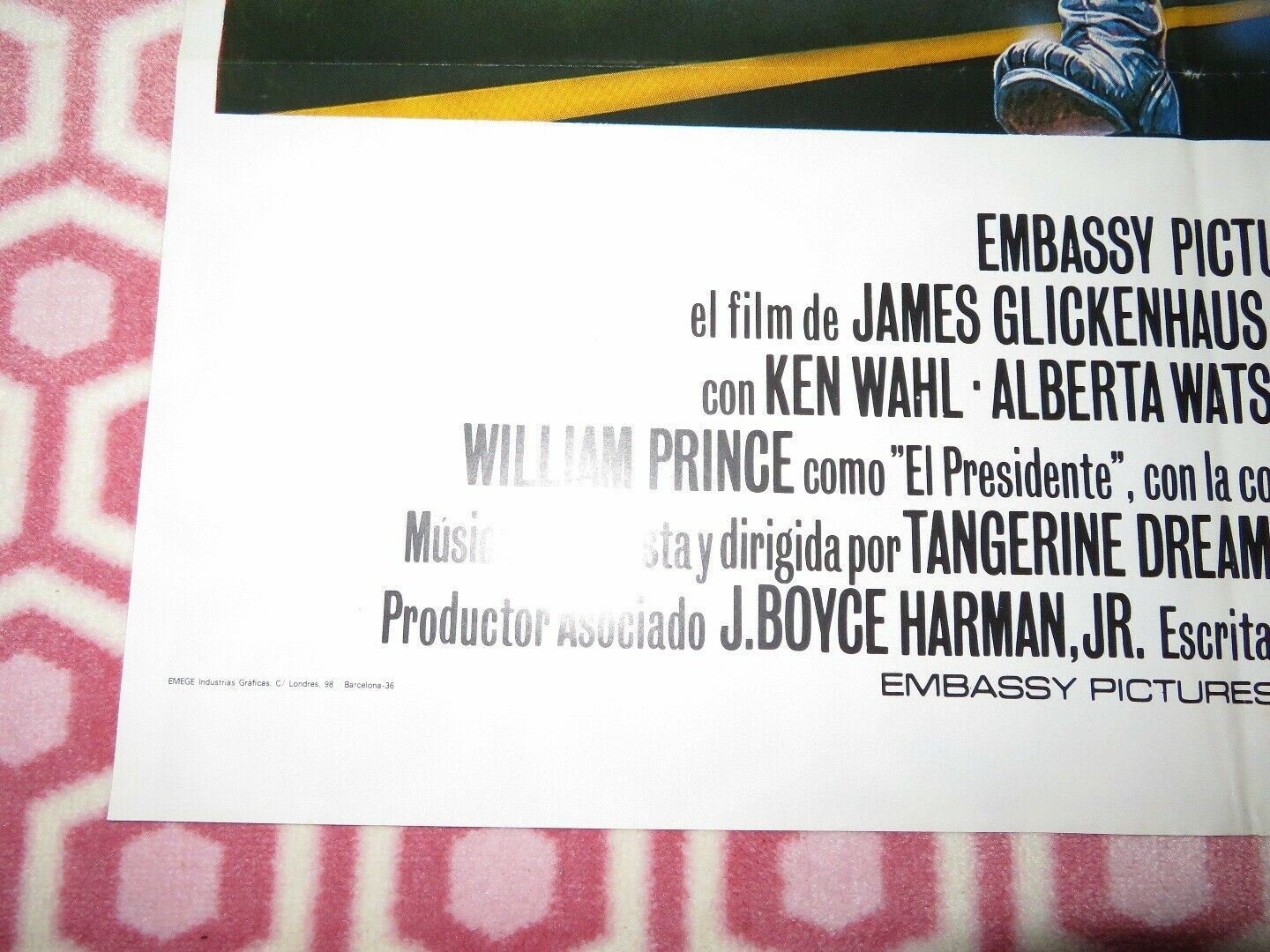 ULTIMATUM/ THE SOLDIER SPANISH (39.5"X 27.5") ROLLED POSTER KEN WAHL 1982 Movie posters