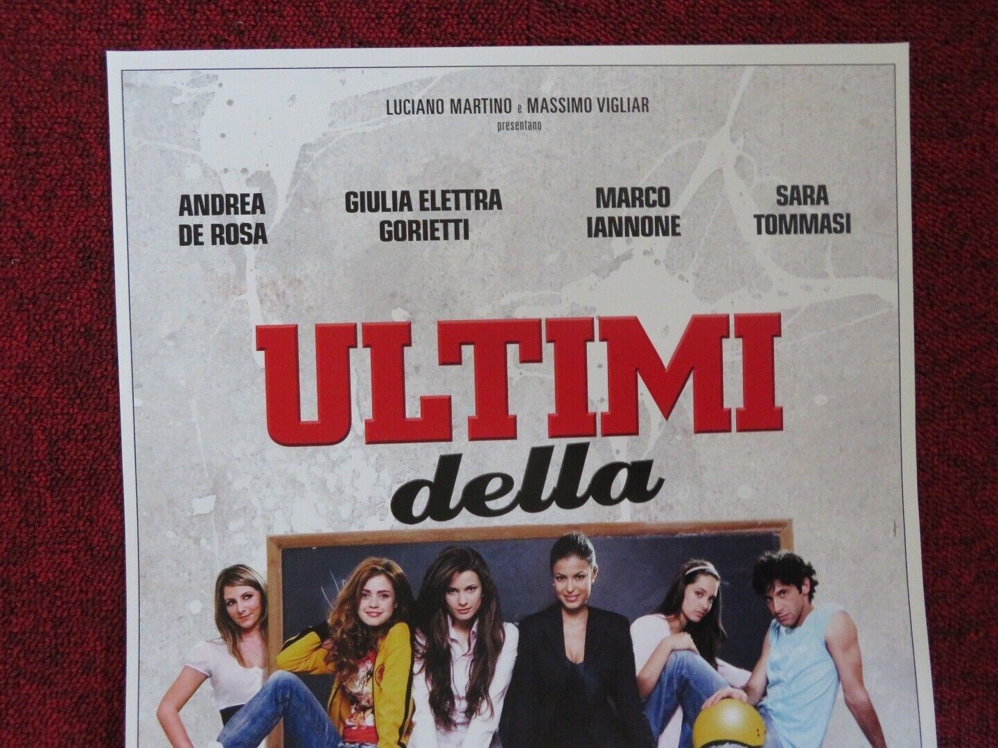 ULTIMI DELLA CLASSE ITALIAN LOCANDINA (27"x13") POSTER ANDREA DE ROSA 2008 - Rendezvous Cinema