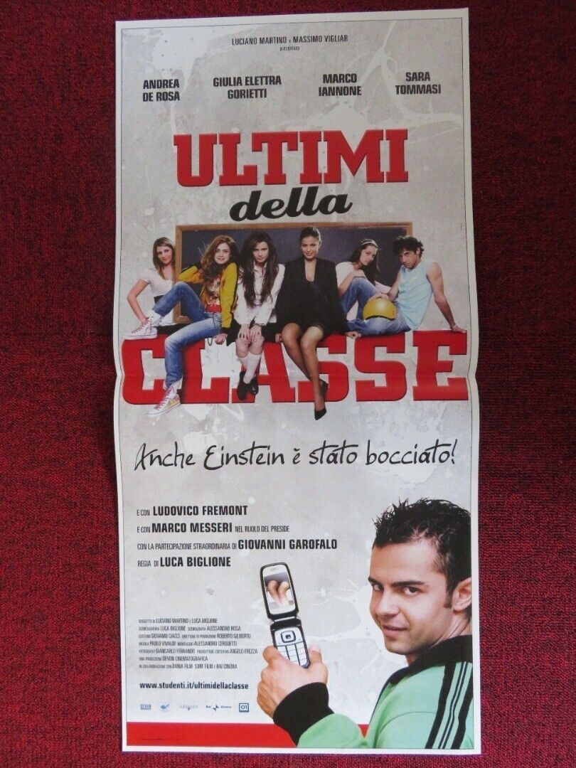 ULTIMI DELLA CLASSE ITALIAN LOCANDINA (27"x13") POSTER ANDREA DE ROSA 2008 - Rendezvous Cinema