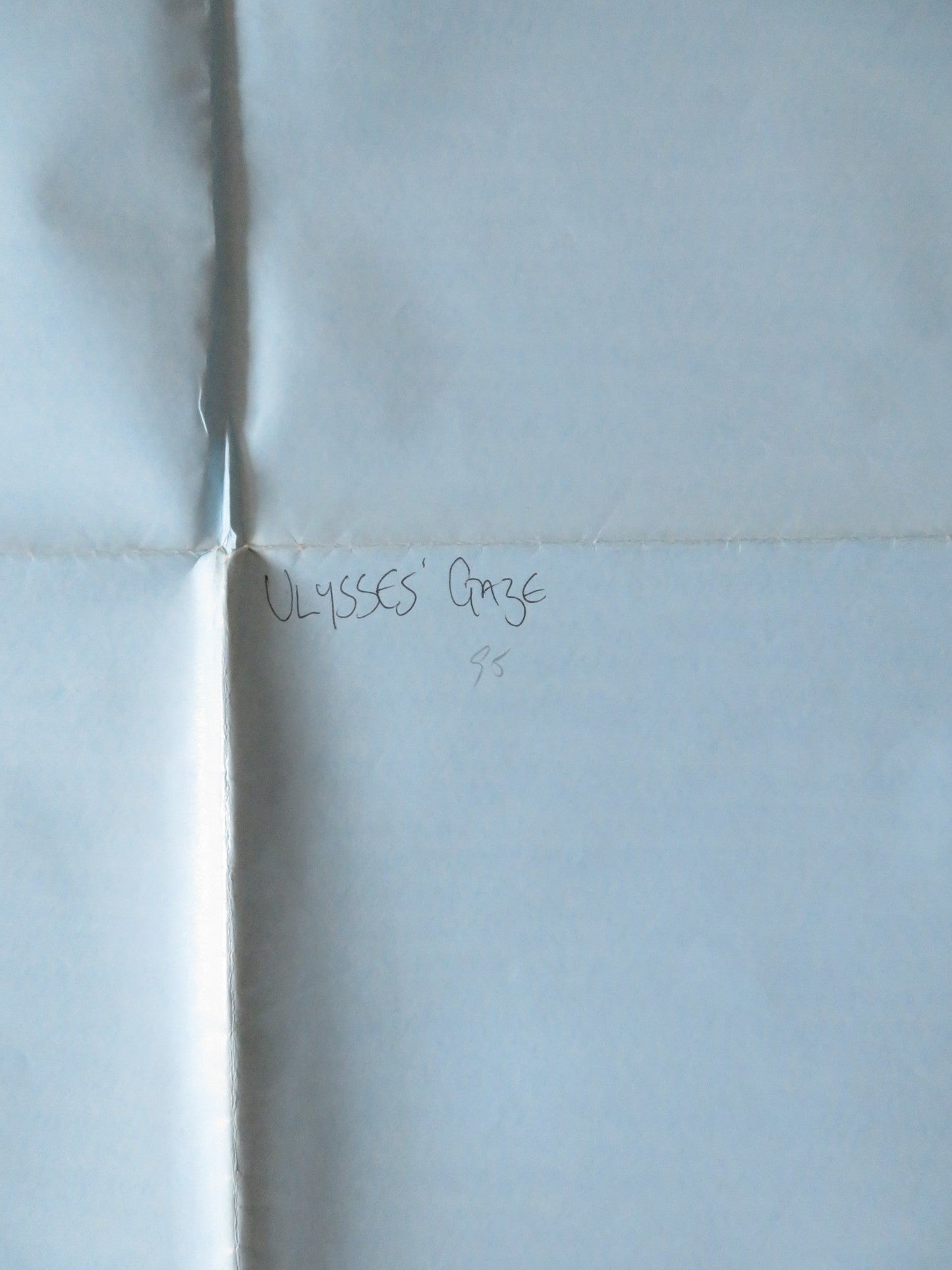 ULYSSES' GAZE UK QUAD POSTER FOLDED HARVEY KEITEL ERLAND JOSEPHSON 1995 Rendezvous Cinema Movie posters