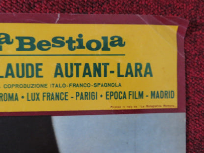 UMORISMO IN NERO - A ITALIAN FOTOBUSTA POSTER SYLVIE PIERRE BRASSEUR 1965 Rendezvous Cinema Movie posters