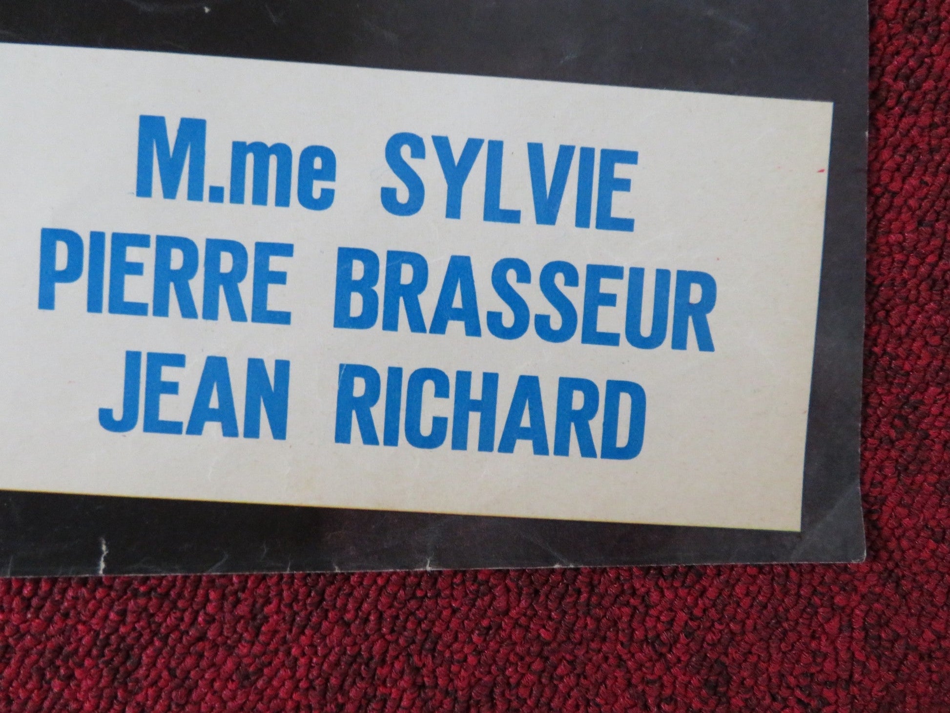 UMORISMO IN NERO - A ITALIAN FOTOBUSTA POSTER SYLVIE PIERRE BRASSEUR 1965 Rendezvous Cinema Movie posters