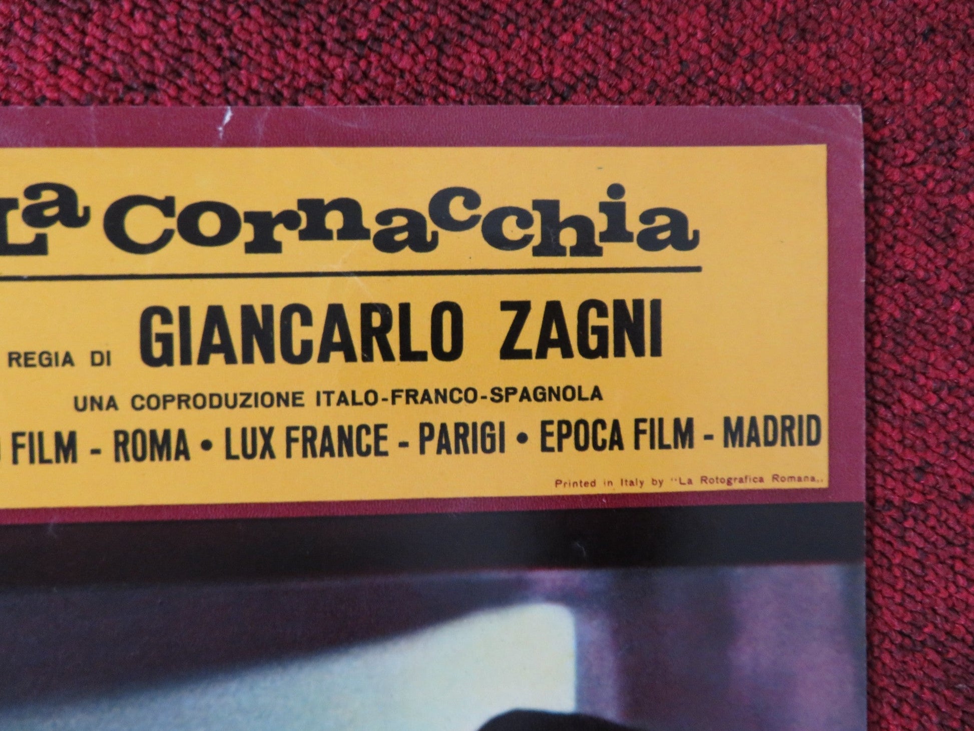 UMORISMO IN NERO - B ITALIAN FOTOBUSTA POSTER SYLVIE PIERRE BRASSEUR 1965 Rendezvous Cinema Movie posters