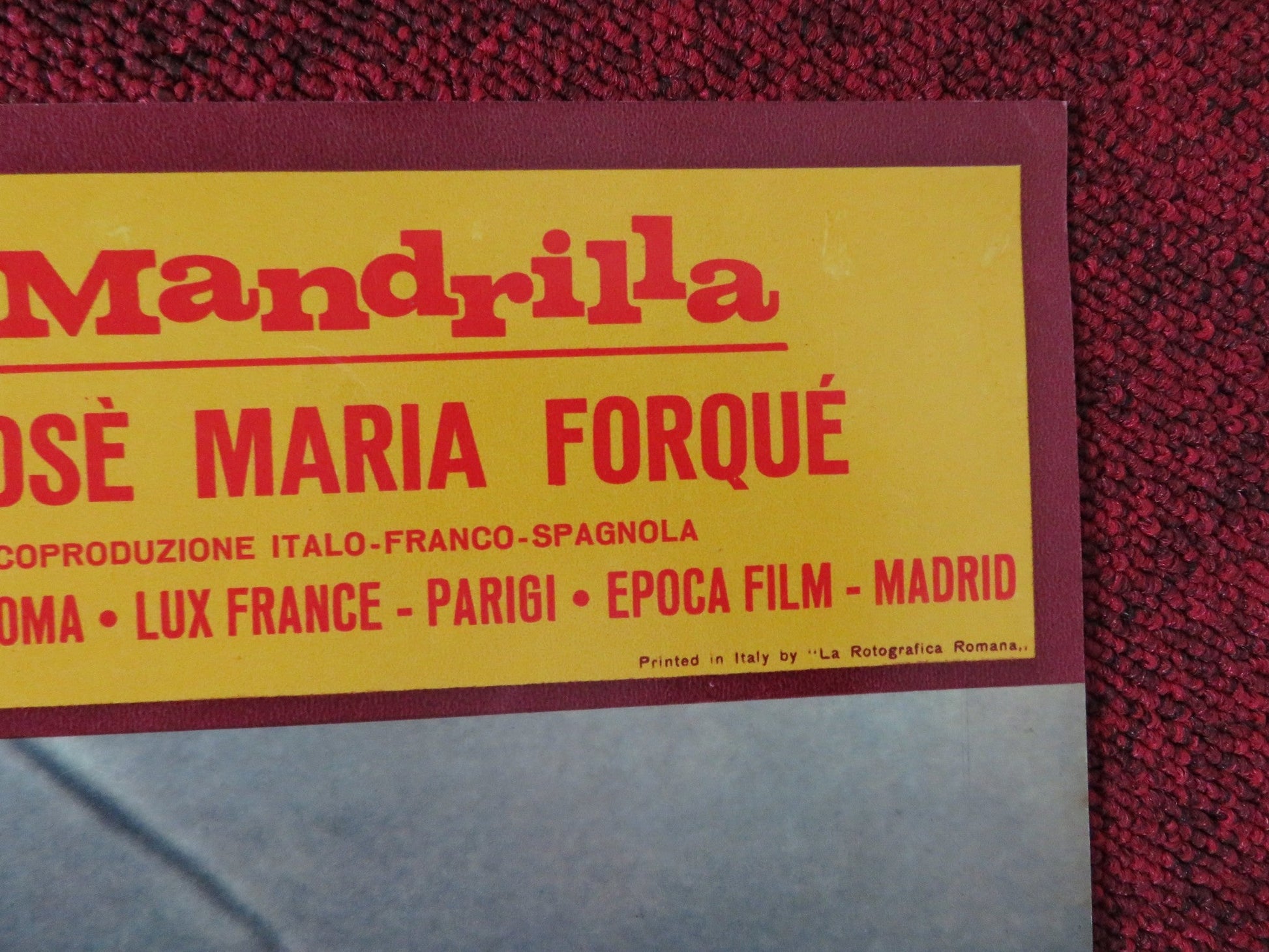 UMORISMO IN NERO - C ITALIAN FOTOBUSTA POSTER SYLVIE PIERRE BRASSEUR 1965 Rendezvous Cinema Movie posters