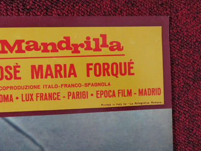 UMORISMO IN NERO - C ITALIAN FOTOBUSTA POSTER SYLVIE PIERRE BRASSEUR 1965 Rendezvous Cinema Movie posters