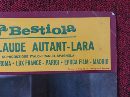 UMORISMO IN NERO - F ITALIAN FOTOBUSTA POSTER SYLVIE PIERRE BRASSEUR 1965 Rendezvous Cinema Movie posters