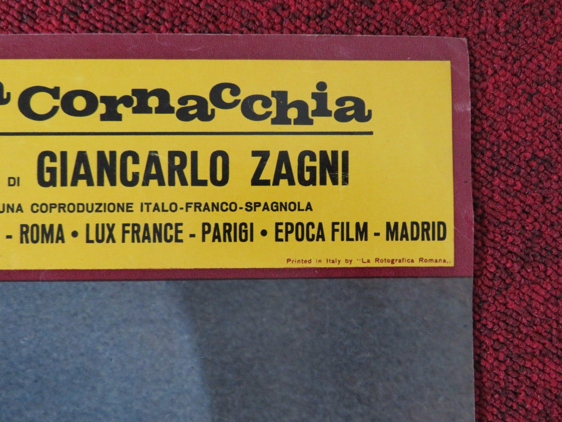 UMORISMO IN NERO - G ITALIAN FOTOBUSTA POSTER SYLVIE PIERRE BRASSEUR 1965 Rendezvous Cinema Movie posters