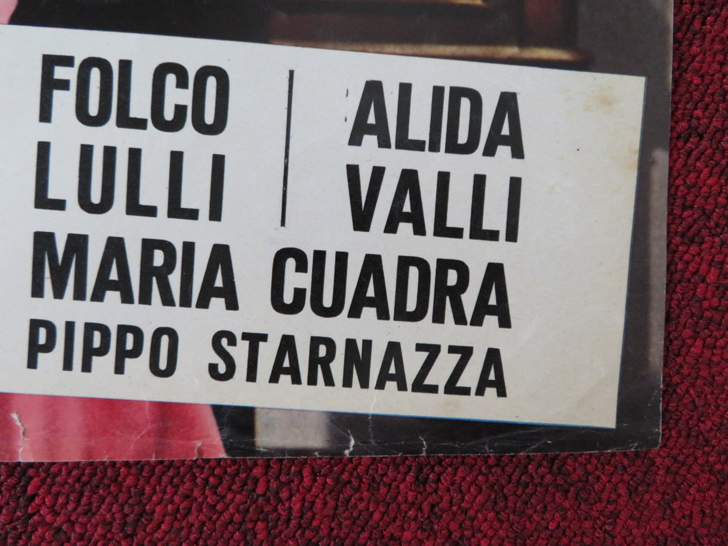 UMORISMO IN NERO - G ITALIAN FOTOBUSTA POSTER SYLVIE PIERRE BRASSEUR 1965 Rendezvous Cinema Movie posters