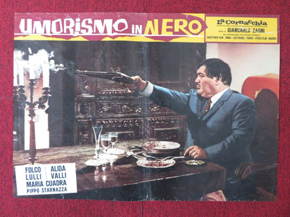 UMORISMO IN NERO - H ITALIAN FOTOBUSTA POSTER SYLVIE PIERRE BRASSEUR 1965 Rendezvous Cinema Movie posters