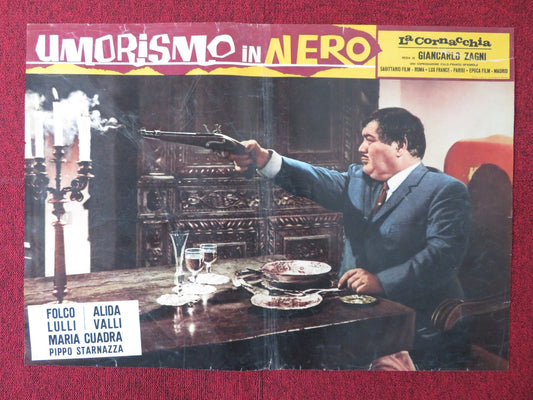 UMORISMO IN NERO - H ITALIAN FOTOBUSTA POSTER SYLVIE PIERRE BRASSEUR 1965 Rendezvous Cinema Movie posters