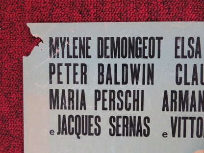 UN AMORE A ROMA - A ITALIAN FOTOBUSTA POSTER MYLENE DEMONGEOT MARTINELLI 1960 Rendezvous Cinema Movie posters