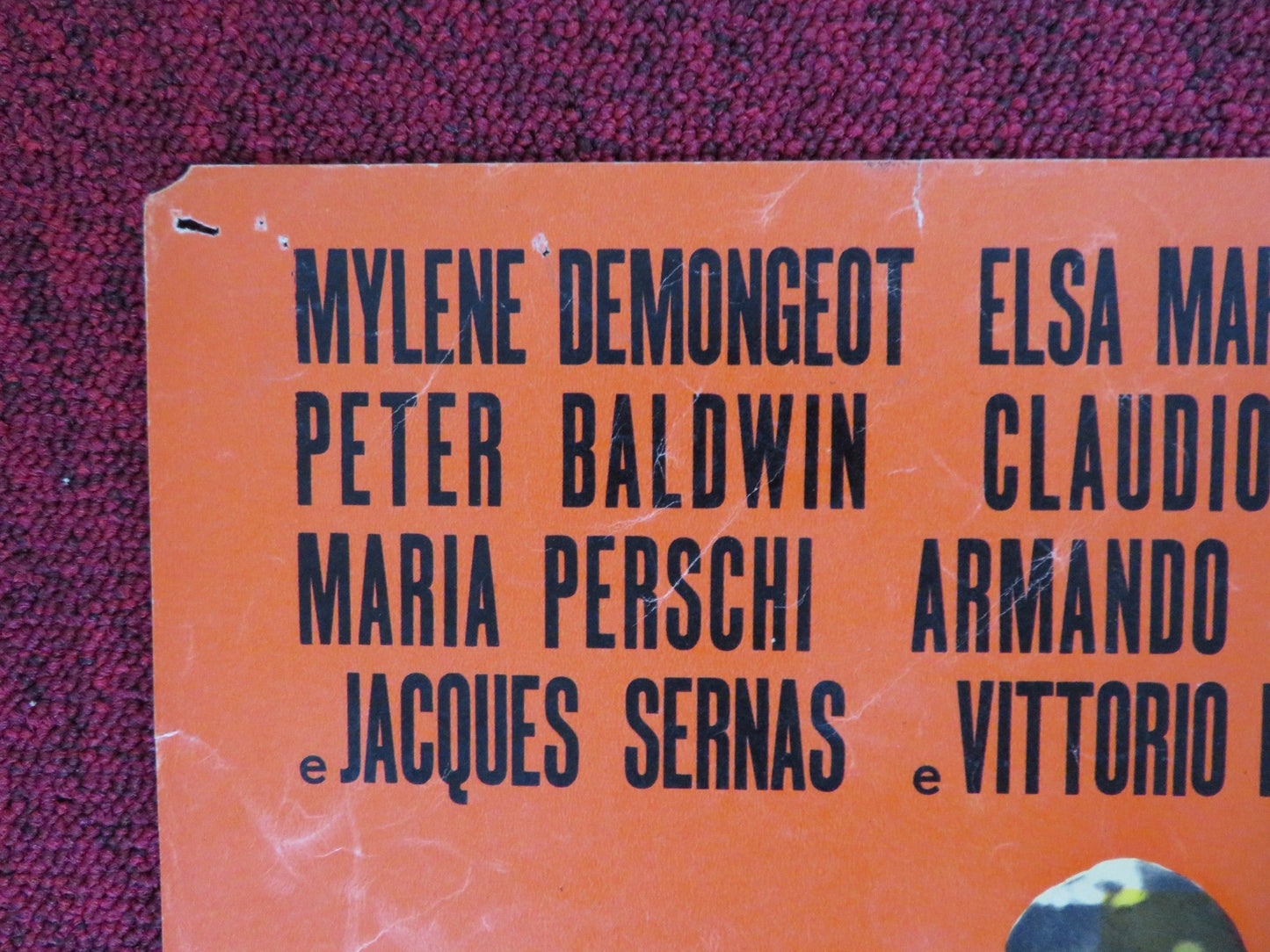 UN AMORE A ROMA - B ITALIAN FOTOBUSTA POSTER MYLENE DEMONGEOT MARTINELLI 1960 Rendezvous Cinema Movie posters