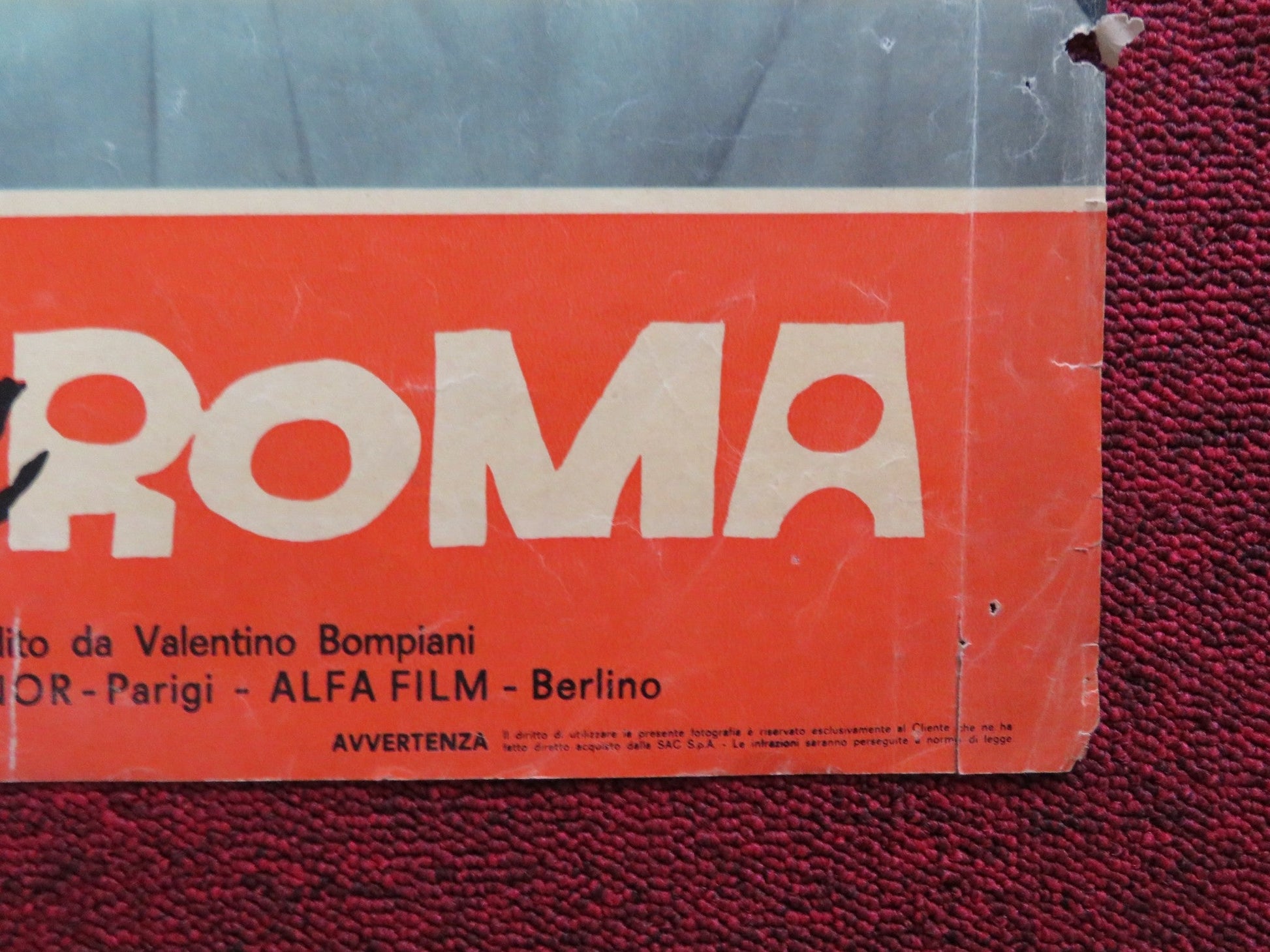 UN AMORE A ROMA - B ITALIAN FOTOBUSTA POSTER MYLENE DEMONGEOT MARTINELLI 1960 Rendezvous Cinema Movie posters
