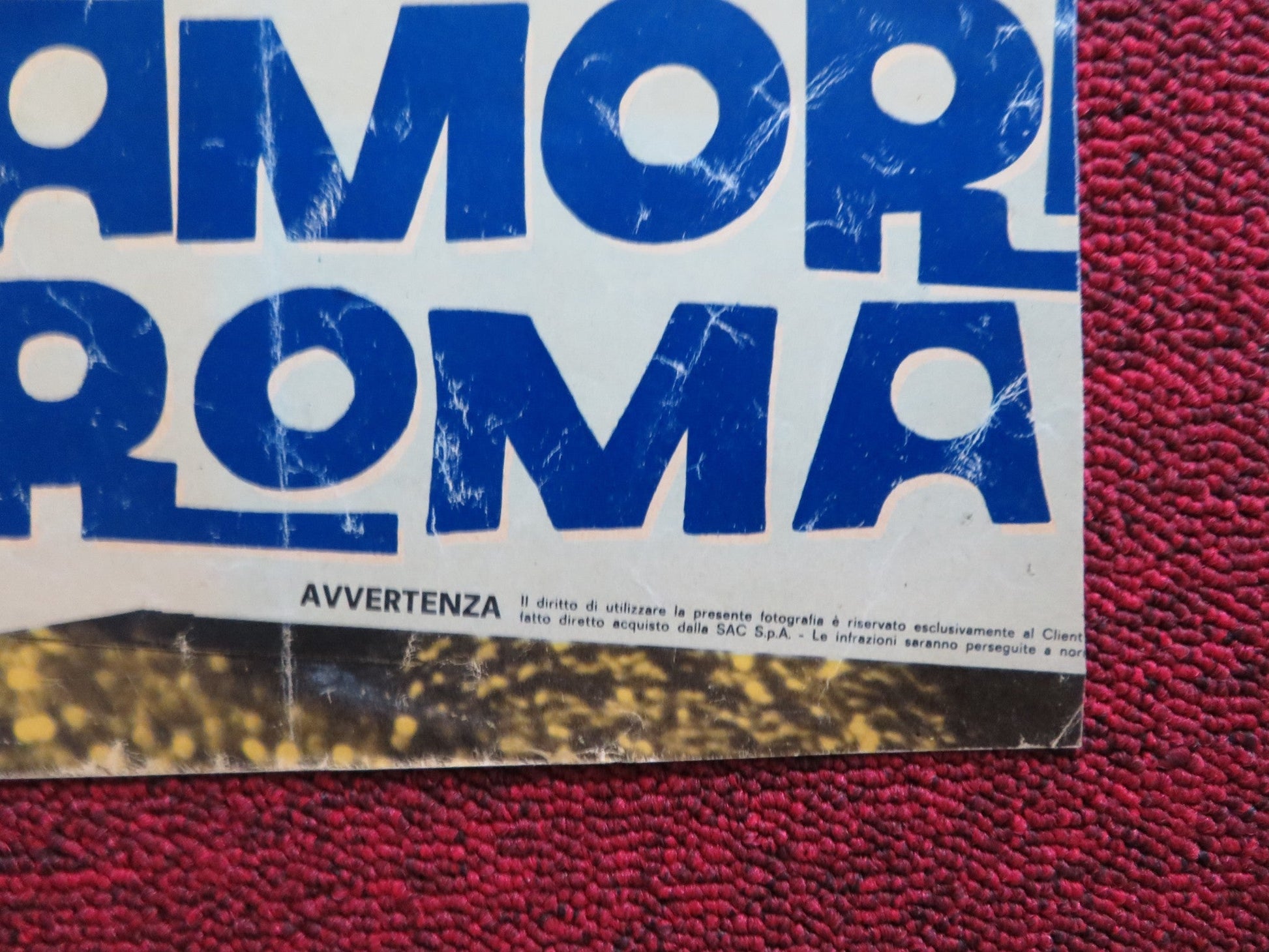 UN AMORE A ROMA - D ITALIAN FOTOBUSTA POSTER MYLENE DEMONGEOT MARTINELLI 1960 Rendezvous Cinema Movie posters