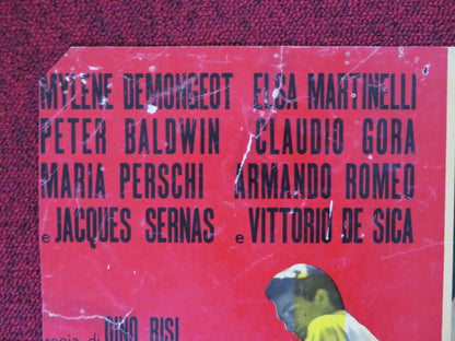 UN AMORE A ROMA - E ITALIAN FOTOBUSTA POSTER MYLENE DEMONGEOT MARTINELLI 1960 Rendezvous Cinema Movie posters