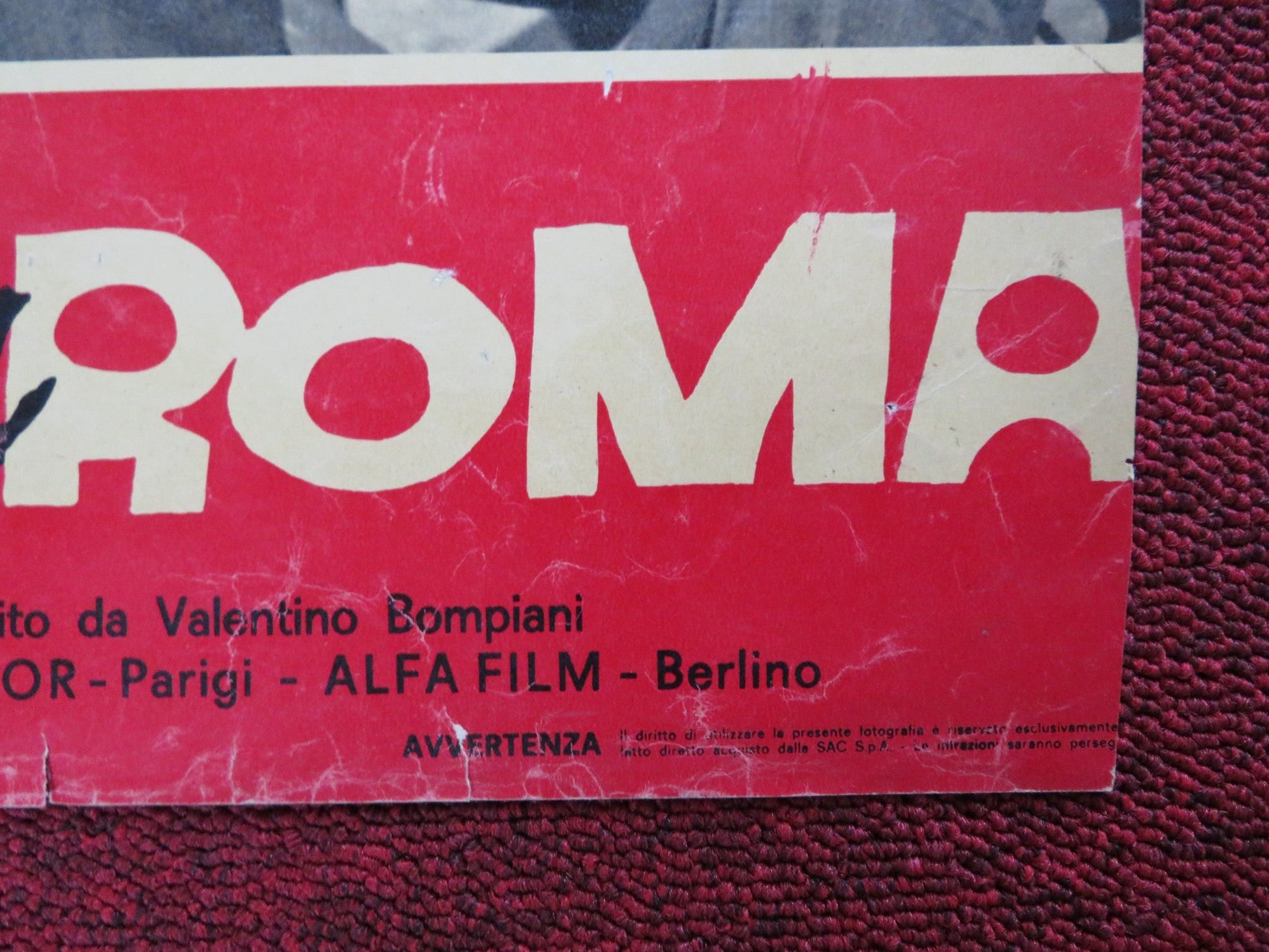 UN AMORE A ROMA - E ITALIAN FOTOBUSTA POSTER MYLENE DEMONGEOT MARTINELLI 1960 Rendezvous Cinema Movie posters