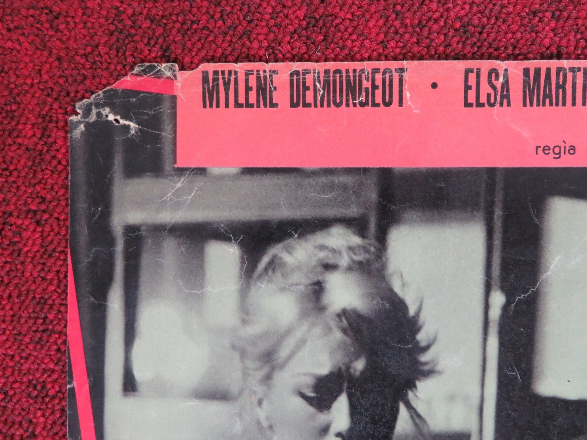 UN AMORE A ROMA - F ITALIAN FOTOBUSTA POSTER MYLENE DEMONGEOT MARTINELLI 1960 Rendezvous Cinema Movie posters