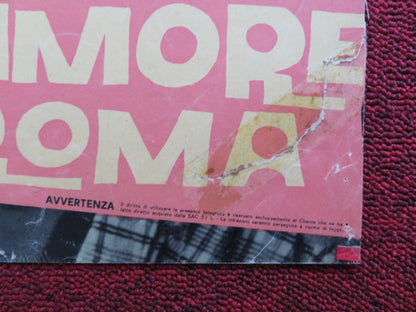 UN AMORE A ROMA - F ITALIAN FOTOBUSTA POSTER MYLENE DEMONGEOT MARTINELLI 1960 Rendezvous Cinema Movie posters