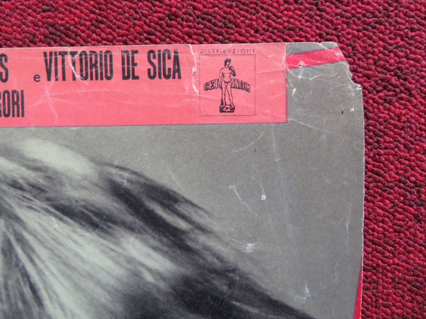 UN AMORE A ROMA - F ITALIAN FOTOBUSTA POSTER MYLENE DEMONGEOT MARTINELLI 1960 Rendezvous Cinema Movie posters