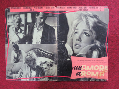 UN AMORE A ROMA - F ITALIAN FOTOBUSTA POSTER MYLENE DEMONGEOT MARTINELLI 1960 Rendezvous Cinema Movie posters