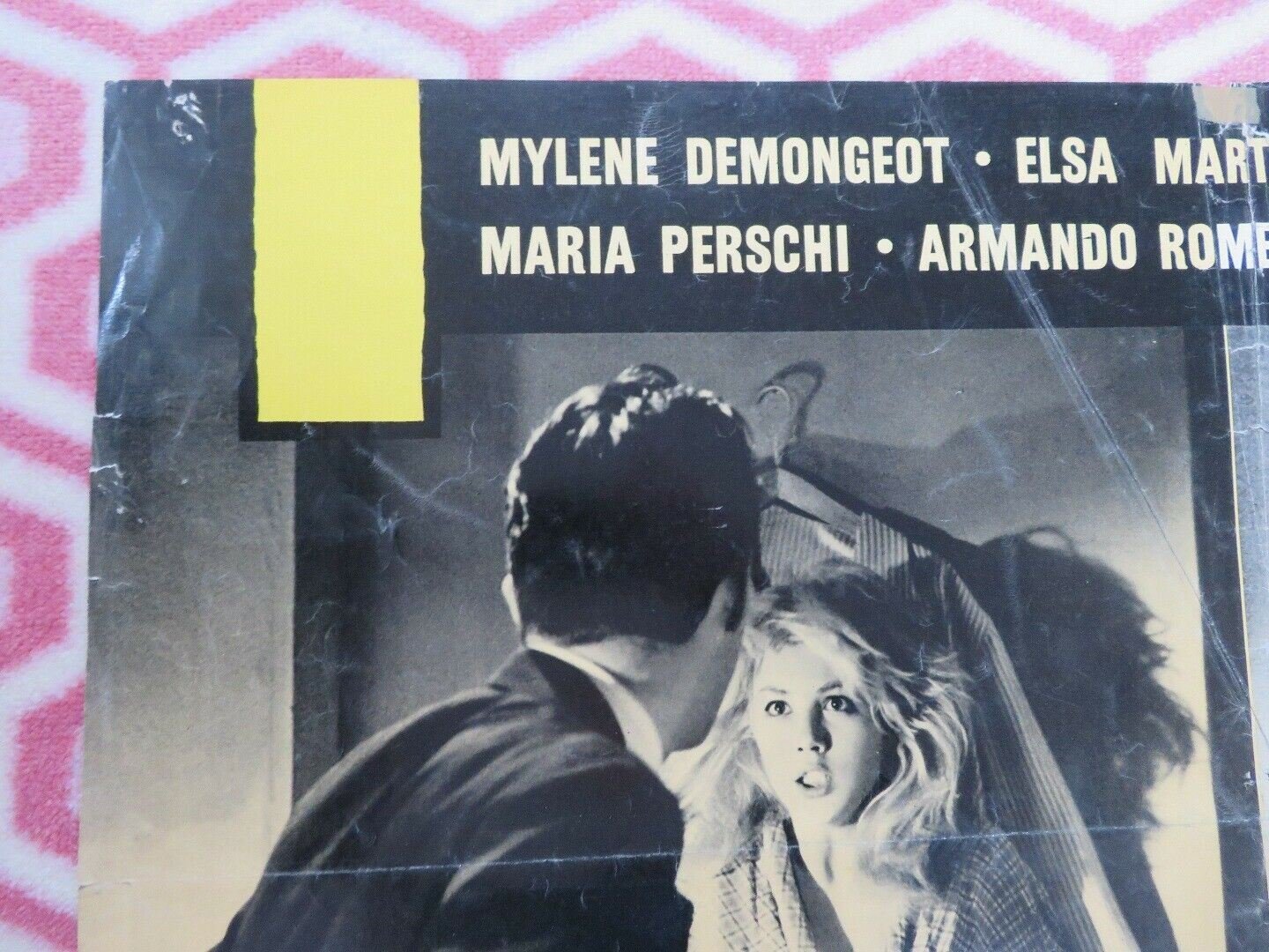 Un amore a Roma/ LOVE IN ROME (29"x 26.5") POSTER MYLENE DEMONGEOT 1960 Rendezvous Cinema Movie posters