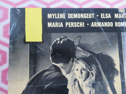 Un amore a Roma/ LOVE IN ROME (29"x 26.5") POSTER MYLENE DEMONGEOT 1960 Rendezvous Cinema Movie posters