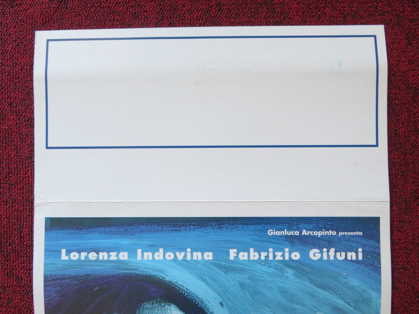 UN AMORE ITALIAN LOCANDINA POSTER LORENZA INDOVINA FABRIZIO GIFUNI 1999 Rendezvous Cinema Movie posters