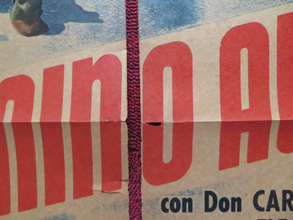 UN CAMINO AL CIELO FOLDED MEXICAN POSTER GERADO REYES JUAN GALLARDO 1975 Rendezvous Cinema Movie posters