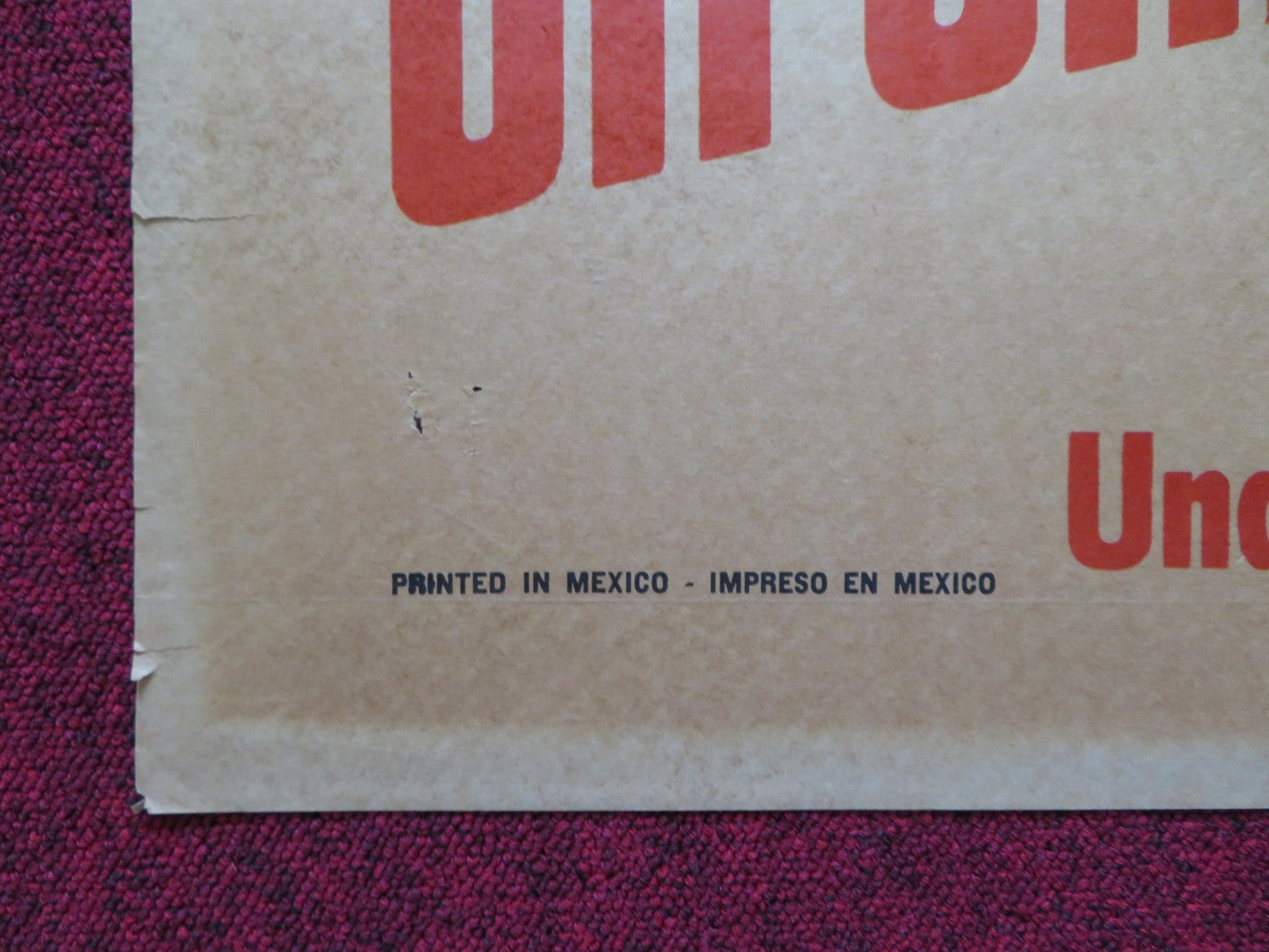 UN CAMINO AL CIELO FOLDED MEXICAN POSTER GERADO REYES JUAN GALLARDO 1975 Rendezvous Cinema Movie posters