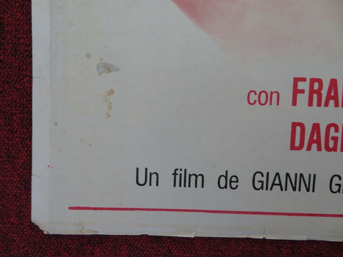 UN CASO DI COSCIENZA FOLDED ARGENTINA ONE SHEET POSTER LANDO BUZZANCA 1970 Movie posters