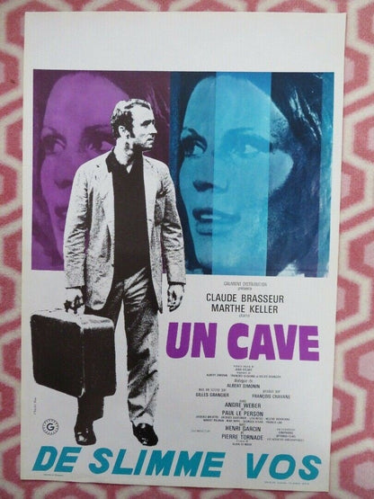 UN CAVE / A Loser BELGIUM (21.5"x14.5") POSTER CLAUDE BRASSEUR MARTHE KELLER '72 Movie posters