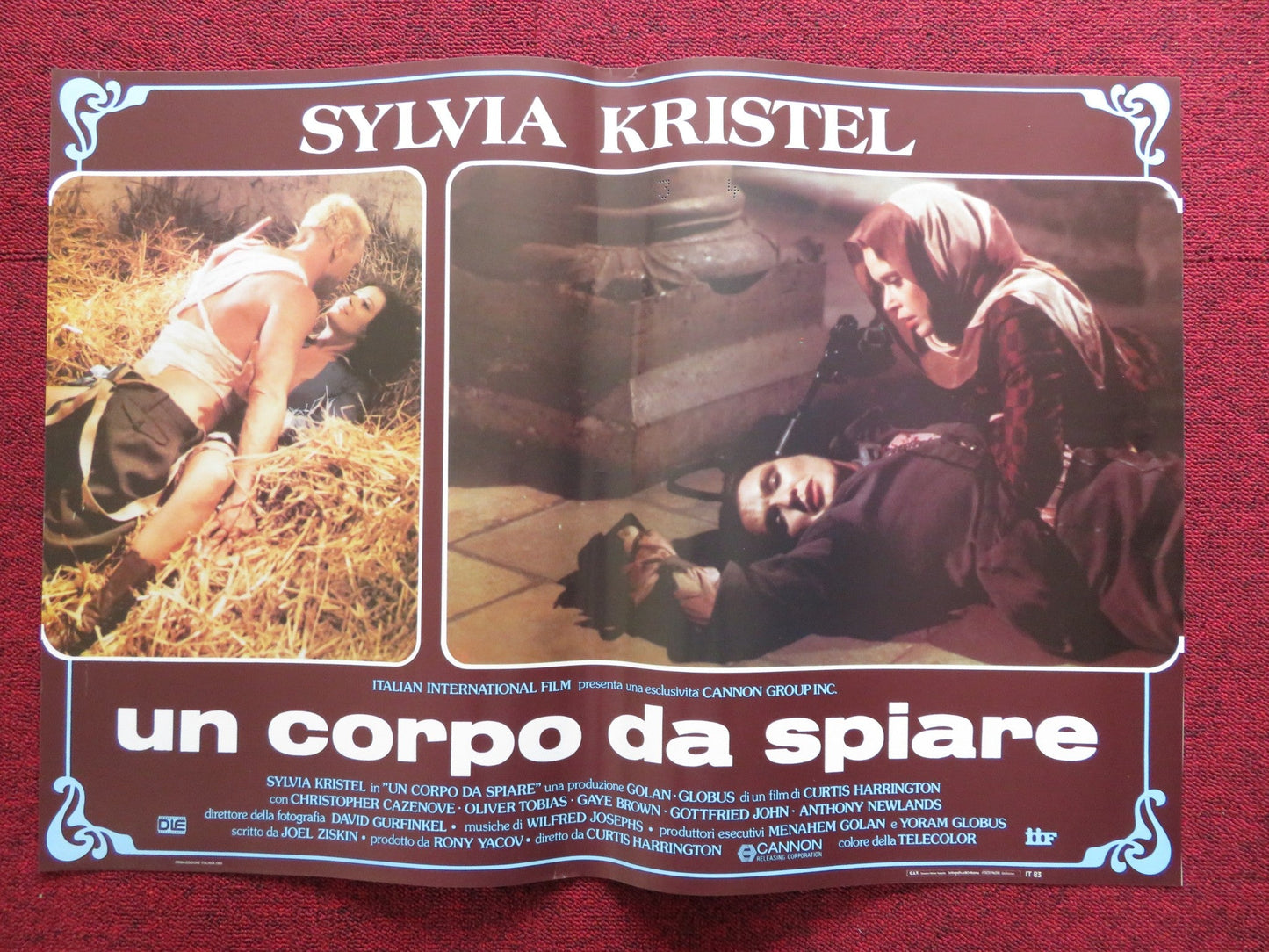 UN CORPO DA SPIARE - B ITALIAN FOTOBUSTA POSTER SYLVIA KRISTEL CANNON 1985 Rendezvous Cinema Movie posters