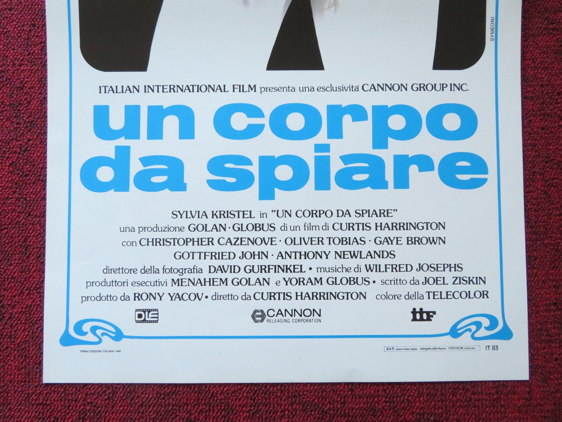 UN CORPO DA SPIARE ITALIAN LOCANDINA POSTER CANNON SYLVIA KRISTEL 1985 Rendezvous Cinema Movie posters