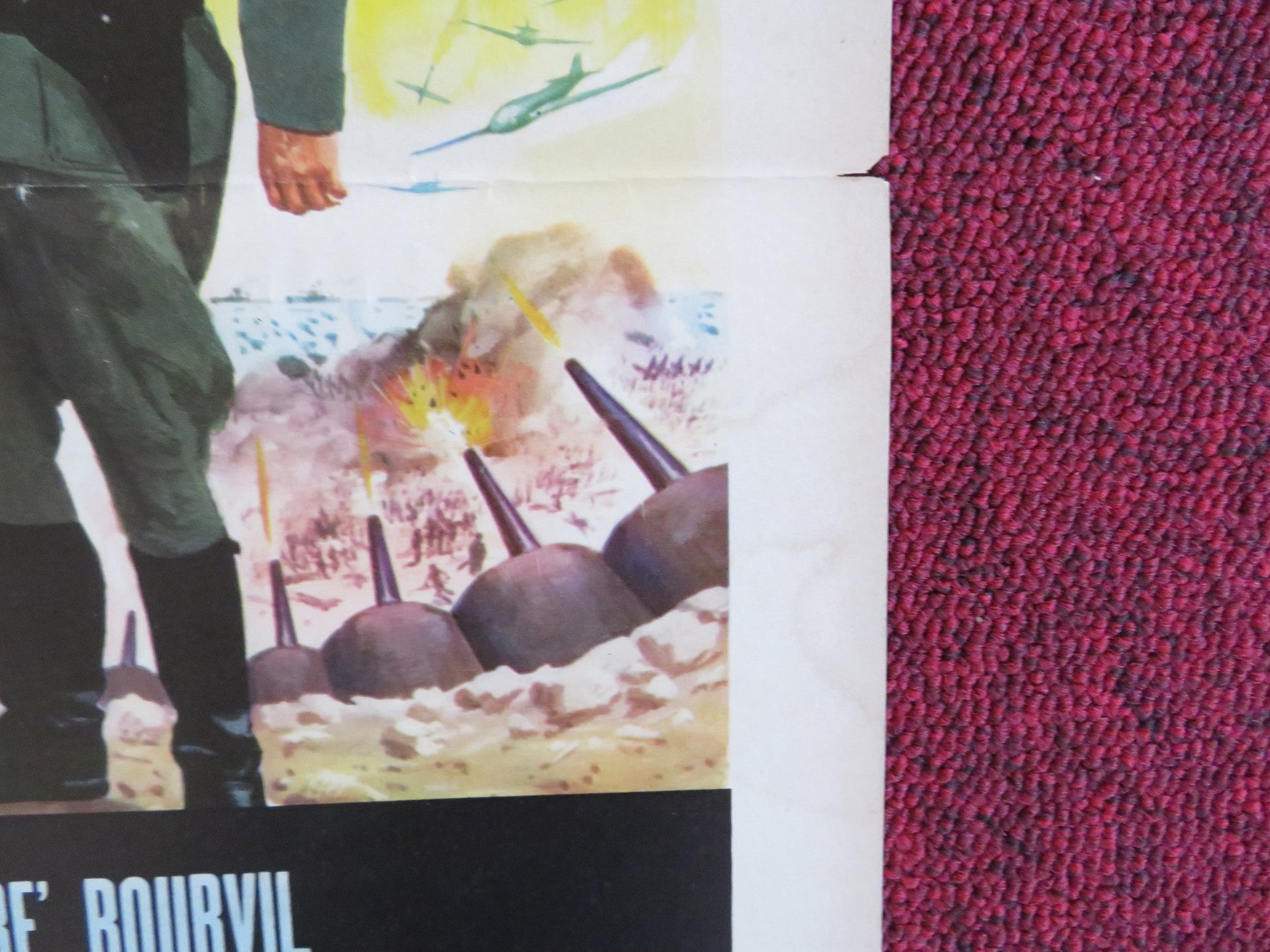 UN ELMETTO PIENO DI... FIFA / ATLANTIC WALL ITALIAN LOCANDINA POSTER 1970 Rendezvous Cinema Movie posters