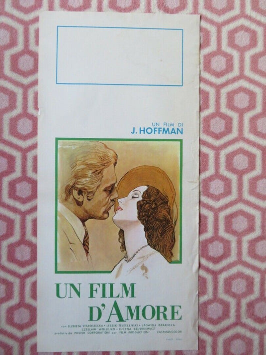 UN FILM D'AMORE / The Leper ITALIAN LOCANDINA (27.5"x13") POSTER 1982 Movie posters