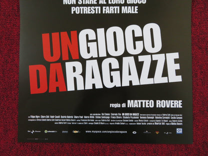UN GIOCO DA RAGAZZE ITALIAN LOCANDINA POSTER FILIPPO NIGRO CHIARA CHITI 2008 Rendezvous Cinema Movie posters