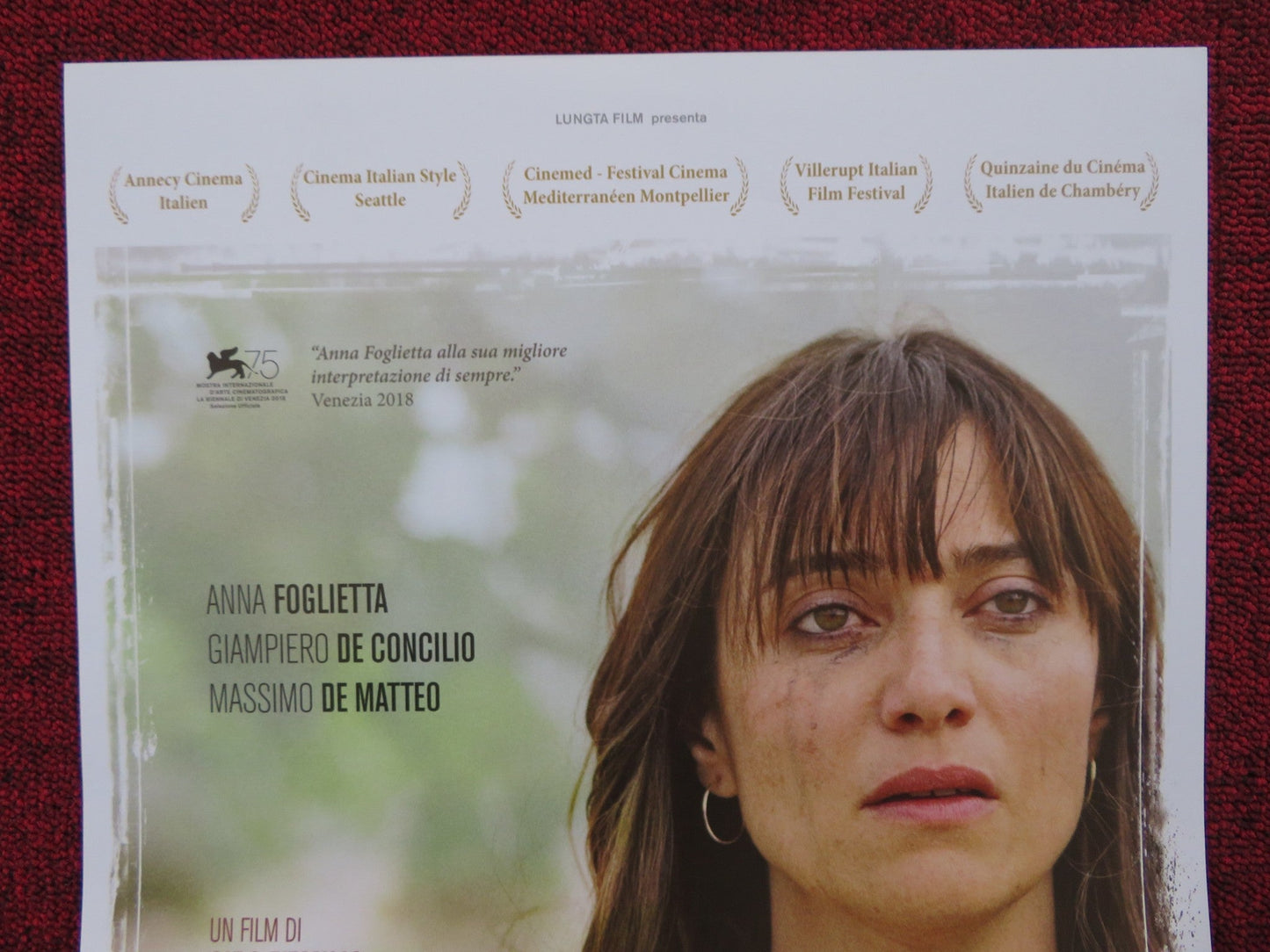 UN GIORNO ALL'IMPROVVISO ITALIAN LOCANDINA POSTER ANNA FOGLIETTA 2018 Rendezvous Cinema Movie posters