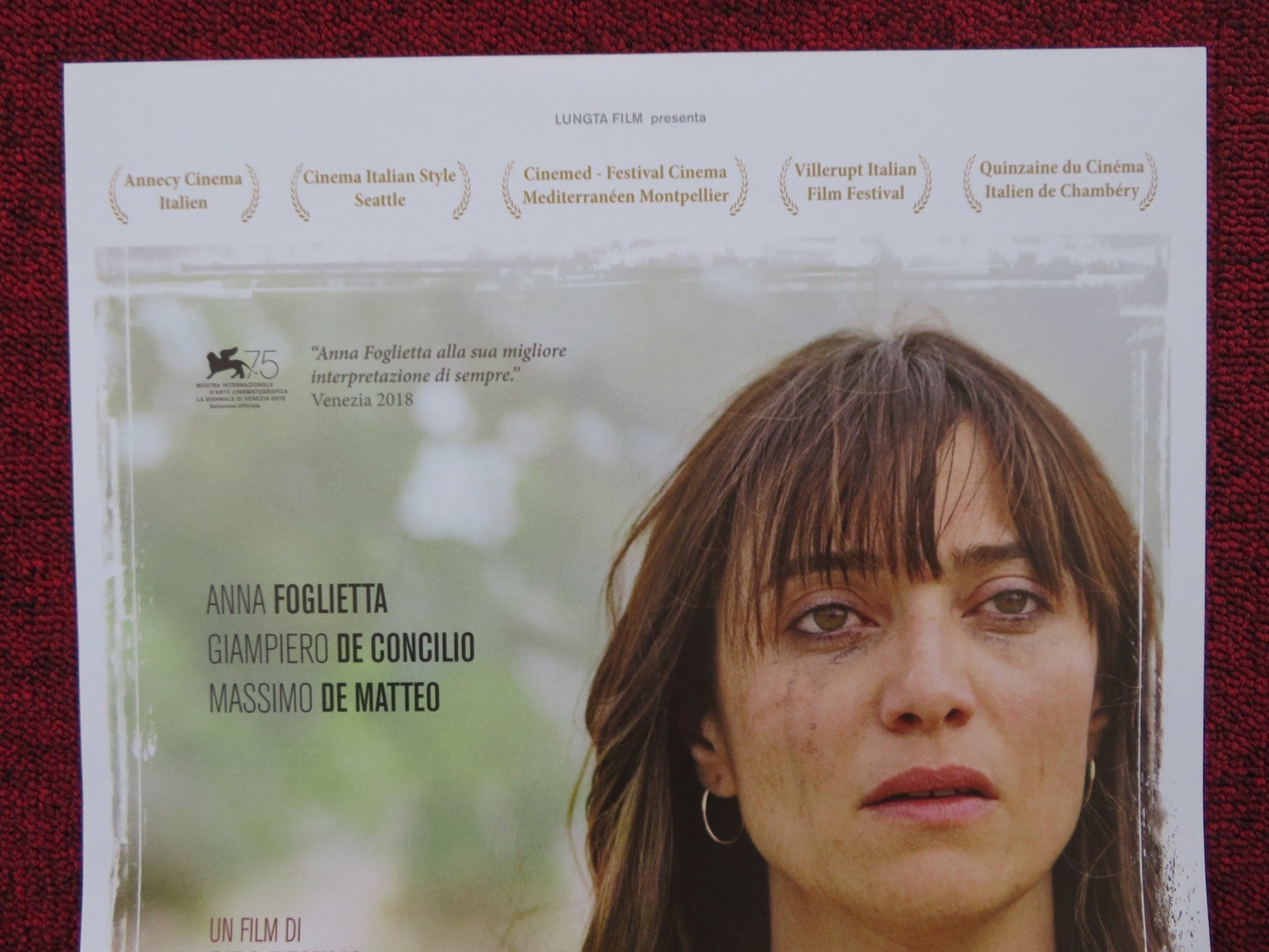 UN GIORNO ALL'IMPROVVISO ITALIAN LOCANDINA POSTER ANNA FOGLIETTA 2018 Rendezvous Cinema Movie posters