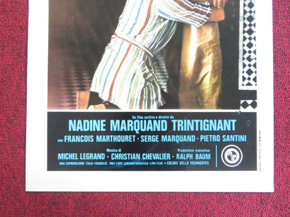 UN GIORNO E UNA NOTTE ITALIAN LOCANDINA POSTER JEAN - LOUIS TRINTIGNANT 1976 Rendezvous Cinema Movie posters