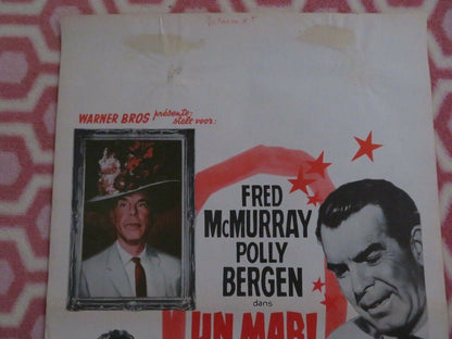 UN MARI A TOUT FAIRE/ KISSES FOR MY PRESIDENT BELGIUM (21.5"x 14") POSTER 1964 Movie posters